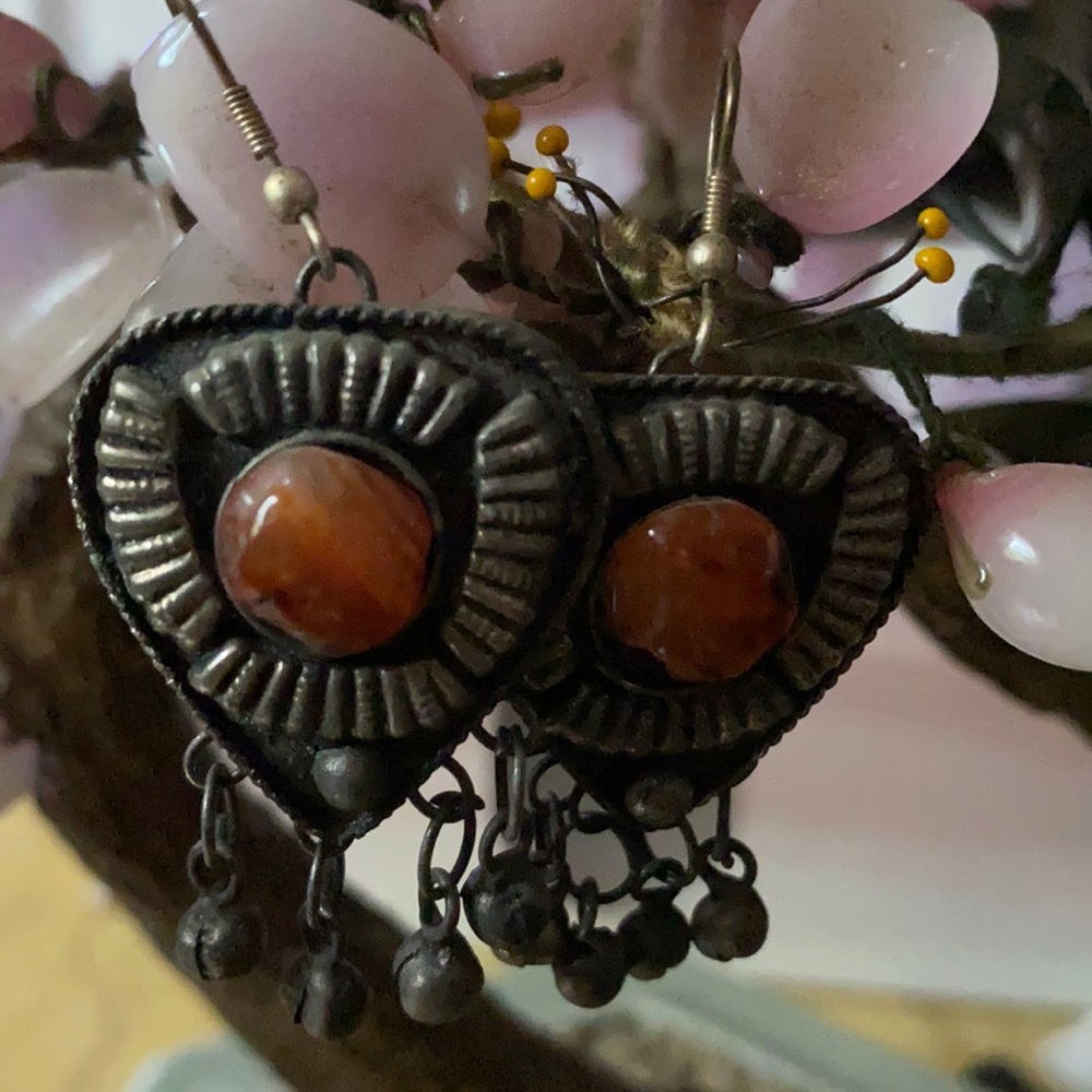 Antique carnelian earring